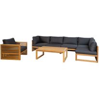 Setti Home4You SERENITY Kulmasohva 2+2+1, pöytä ja nojatuoli