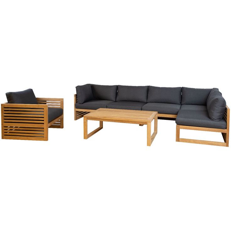 Set SERENITY corner sofa 2+2+1, table and armchair