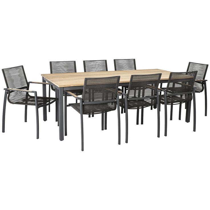 Dining set MONTANA with 8 chairs