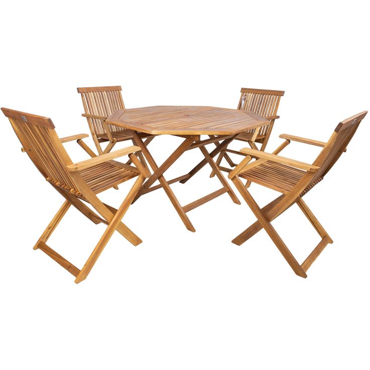 Garden furniture set FINLAY table and 4 chairs