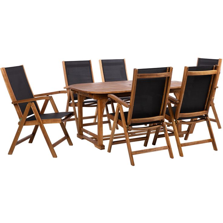 Garden furniture set FABIOLA table and 6 chairs