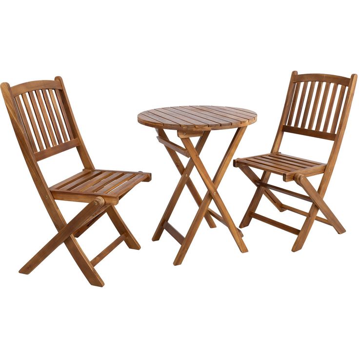 Balcony set GWEN D60cm table and 2 chairs