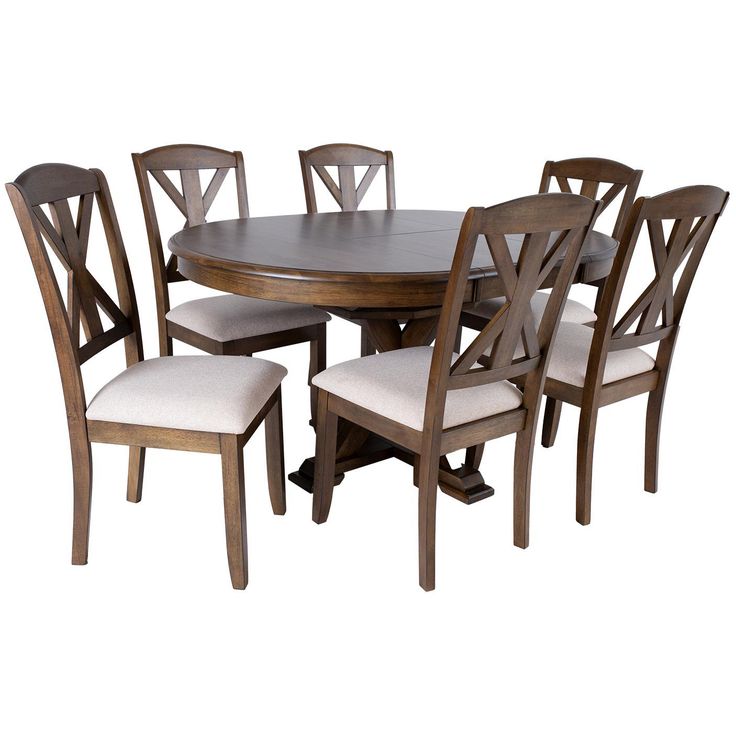 Dining set JAMES table and 6 chairs