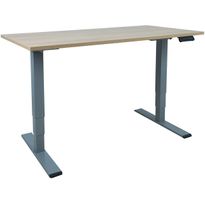 Työpöytä Home4You ERGO OPTIMAL 2-moottorilla 140x70 cm, hikkoripuu, ruskea