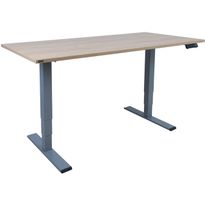 Työpöytä Home4You ERGO OPTIMAL 2-moottorilla 160x80 cm, hikkoripuu, ruskea