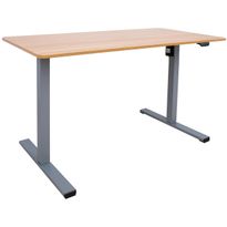Työpöytä Home4You ERGO OPTIMAL 1-moottorilla 120x60 cm, tammi, ruskea