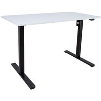 Työpöytä Home4You ERGO OPTIMAL 1-moottorilla 120x60 cm, valkoinen, musta runko