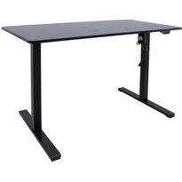 Työpöytä Home4You ERGO OPTIMAL 1-moottorilla 120x60 cm, musta