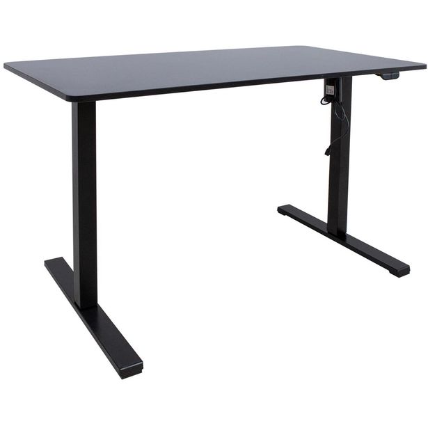 Desk ERGO OPTIMAL with 1 motor 120x60xH71-116cm, black