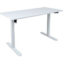 Työpöytä Home4You ERGO LIGHT 1 moottorilla 120x60xK73-118 cm, valkoinen