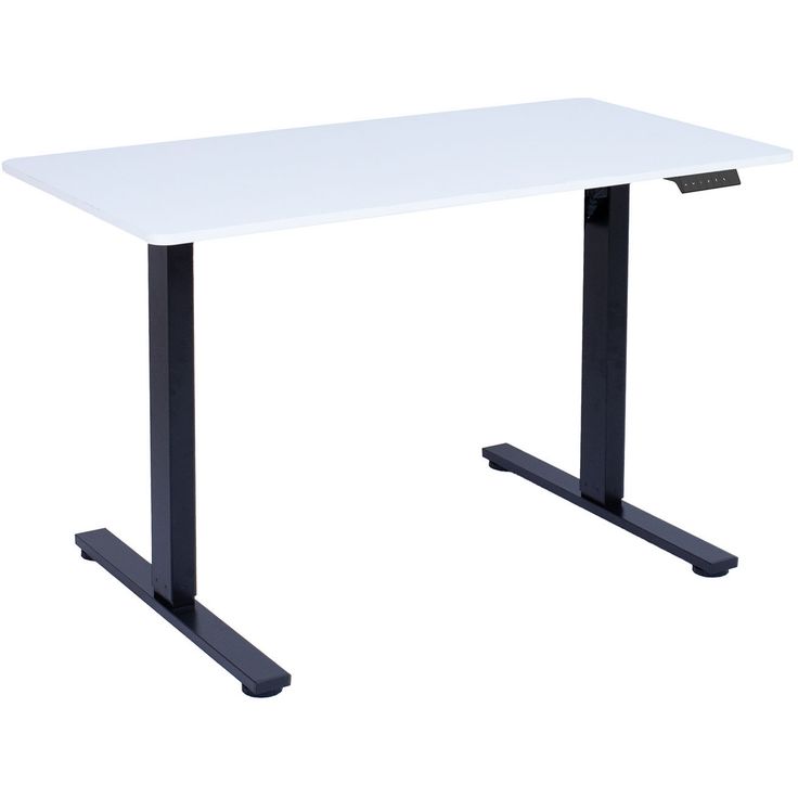 Desk ERGO FIT with 1 motor 120x60xH71,5-116cm, white/black
