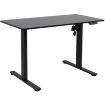 Työpöytä Home4You ERGO FIT 1 moottorilla 120x60xK71,5-116 cm, musta