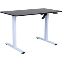 Työpöytä Home4You ERGO FIT 1 moottorilla 120x60xK71,5-116 cm, musta/valkoinen