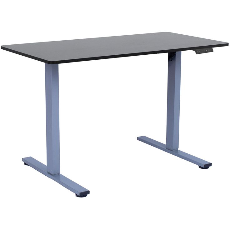 Desk ERGO FIT with 1 motor 120x60xH71,5-116cm, black/silver grey