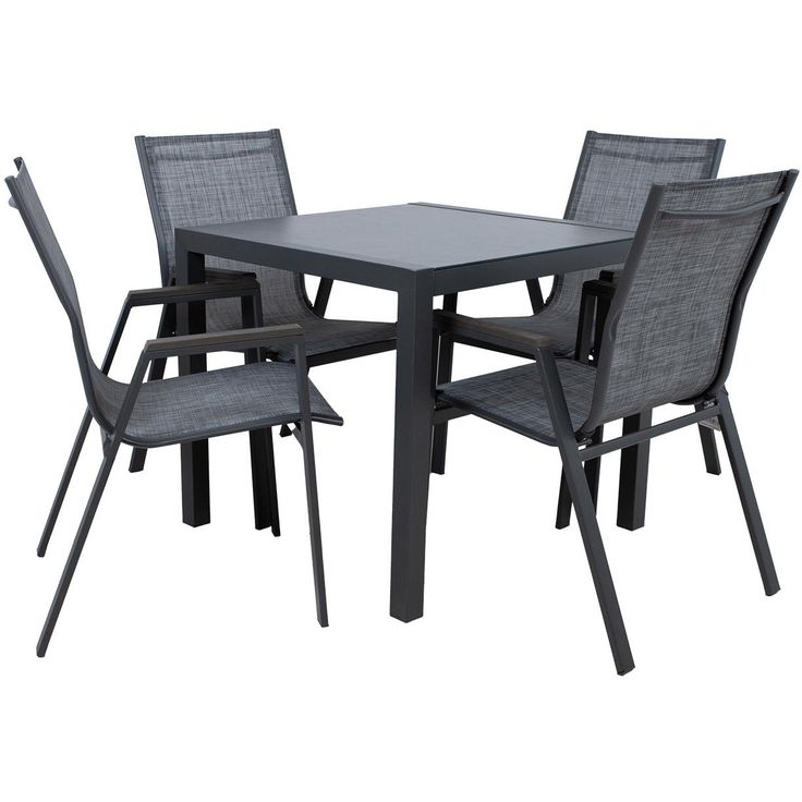 Garden furniture set DELGADO table and 4 chairs