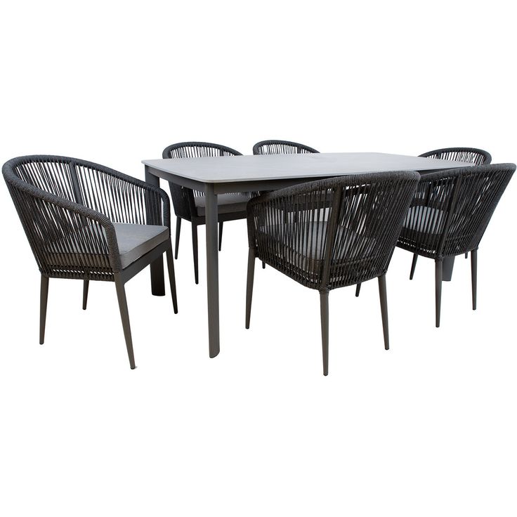 Garden furniture set BEIDA table and 6 chairs