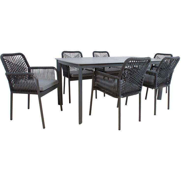 Garden furniture set BEIDA table and 6 chairs