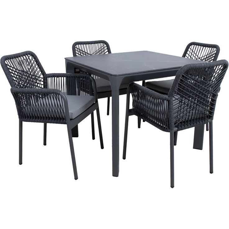 Garden furniture set CARVES table and 4 chairs