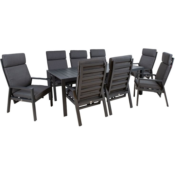 Garden furniture set TOMSON table and 8 chairs