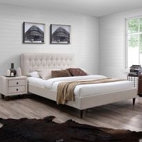 Sänky Home4You EMILIA 180x200 cm, patja HARMONY TOP, beige