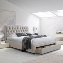 Sänky Home4You NATALIA patjalla HARMONY DUO SEASON 160x200 cm, beige