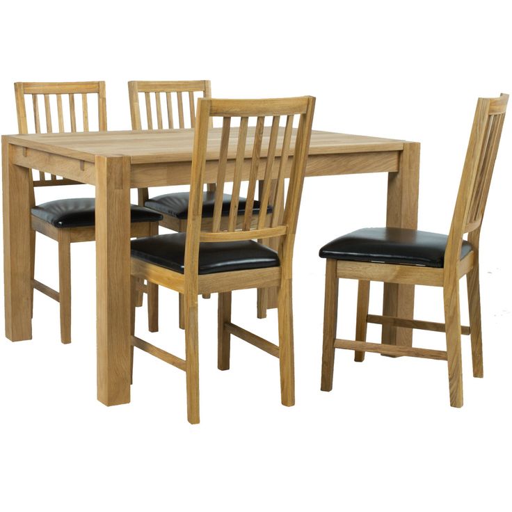 Dining set CHICAGO NEW table 120x90cm and 4 chairs (19551)