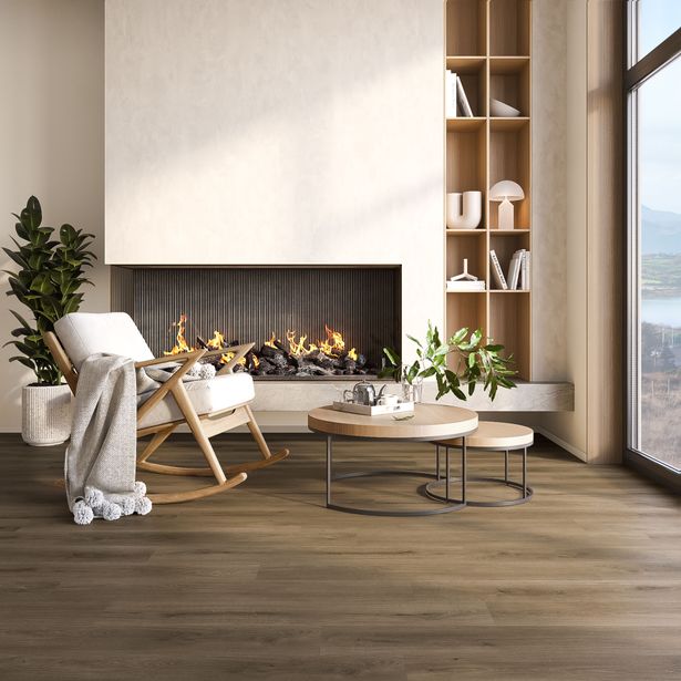 Vinyylilankku Karitma Premium Rigid Vinyl 7006 Pacific Oak, ruskea