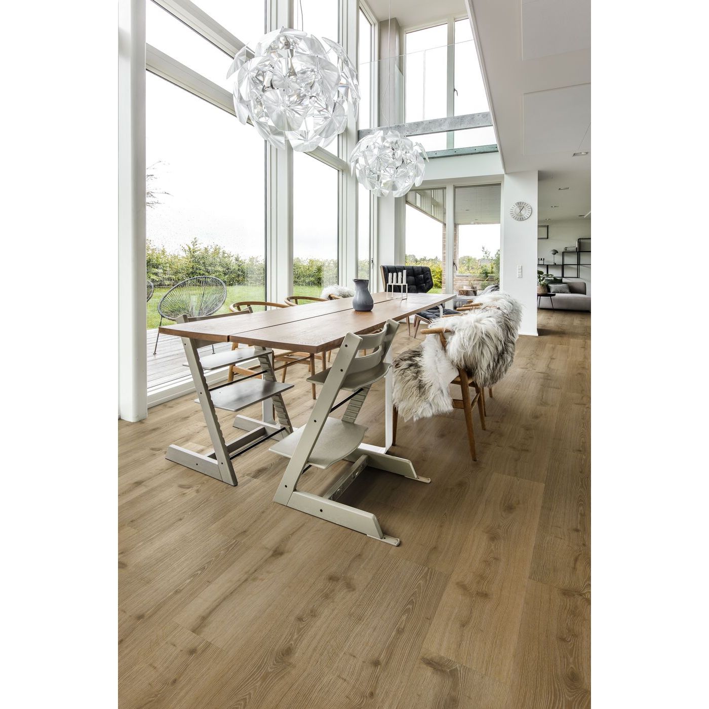 Vinyylilankku Kährs Luxury Tiles Nordic Classic Akkelis, integroitu askeläänieriste