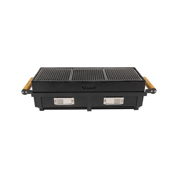 Hibachi-grilli Kamado Sumo Hibachi XL, 60x20cm, musta