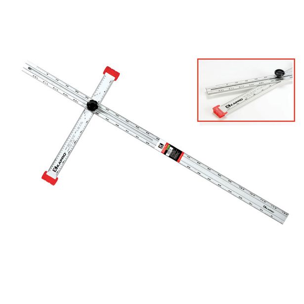 Säädettävä T-viivain Kapro 120 cm