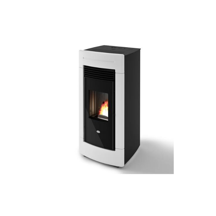 Pellettitakka Eva Calòr Laura 13kW, valkoinen
