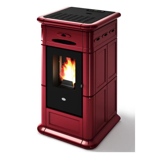 Pellettitakka Eva Calòr Alina 9kW, punainen