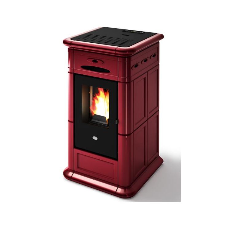 Pellettitakka Eva Calòr Alina 9kW, punainen