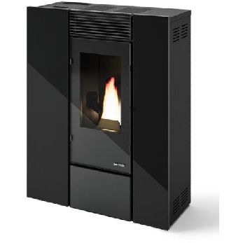 Pellettitakka Eva Calor Denise 9kW, ilmakiertoinen, musta