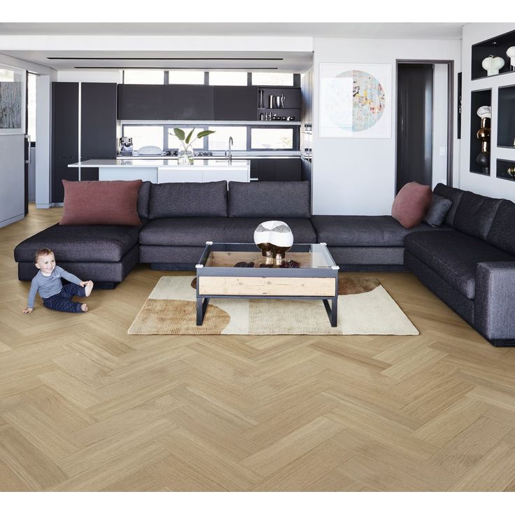 Kovapuulattia Kährs Life Authentic Herringbone, ultramattalakattu, tammi, vasen