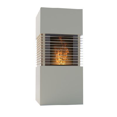 Pellettitakka Dicla Kim 8kW, ilmakiertoinen, valkoinen