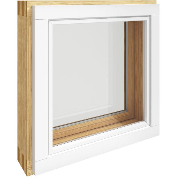 Saunan ikkuna Kaski MSEA 2+2 lasinen thermorakenne, A-malli