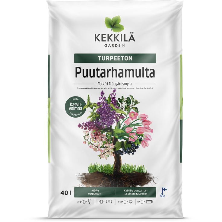 Turpeeton Puutarhamulta 40 L Kekkilä