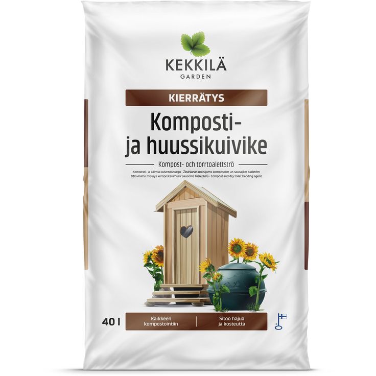 Kierrätys Komposti- ja huussikuivike 40 L Kekkilä
