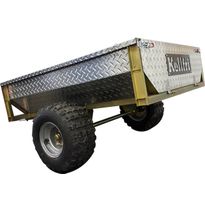 Mönkijän 500Kg:n kippivaunu Kellfri sinkittyä rihlalevyä