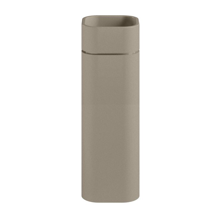 Vapaasti seisova pesuallas Kerasan Hako, lattiaviemäri P-trap, ø30x30x88.5cm, matta beige