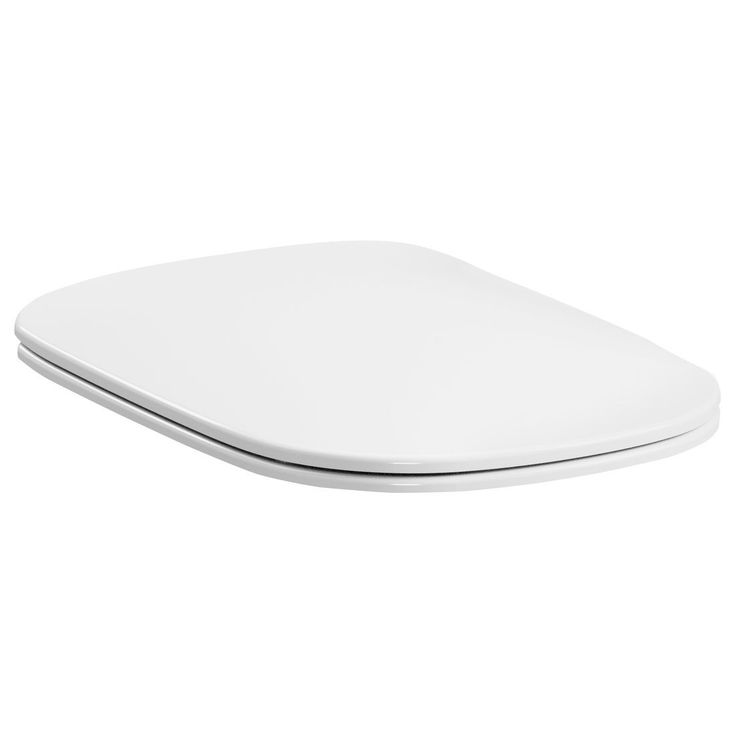WC-istuimen kansi Kerasan The New Yorker Slim, Soft Close, valkoinen/kupari