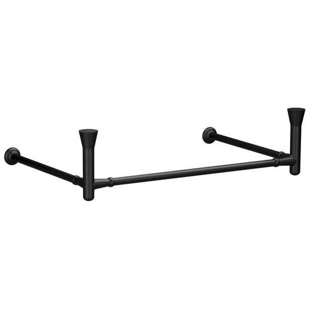 Pesualtaan seinäteline Kerasan The New Yorker 80cm,mattamusta