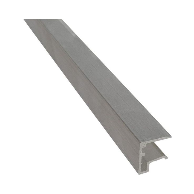 U-päätelista Keraplast 10mm, alumiini, 2.5m