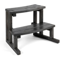 Kylpytynnyrin rappu Kirami Stepin, 50cm, musta