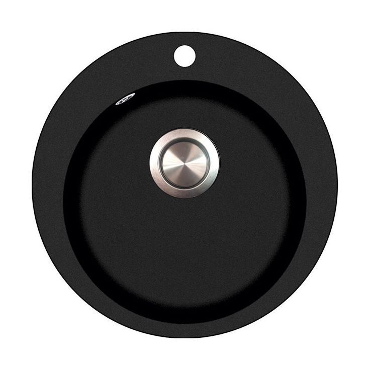 Keittiöallas Kiwi SR100W, Ø505mm, kvartsikomposiitti, musta