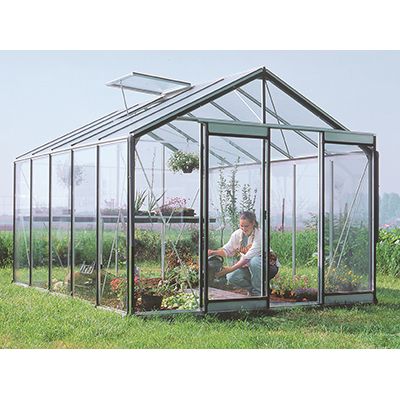 Kasvihuone Prestige 11,4m², 4mm turvalasit, integroitu sokkeli