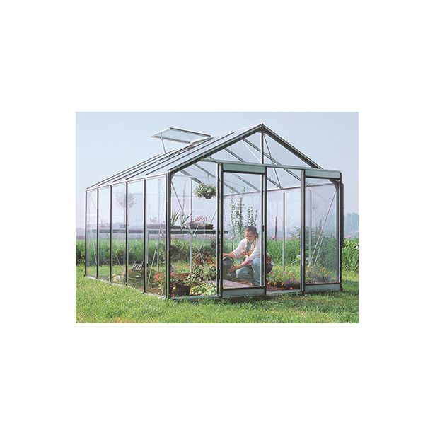 Kasvihuone Prestige 11,4m², 4mm turvalasit, integroitu sokkeli