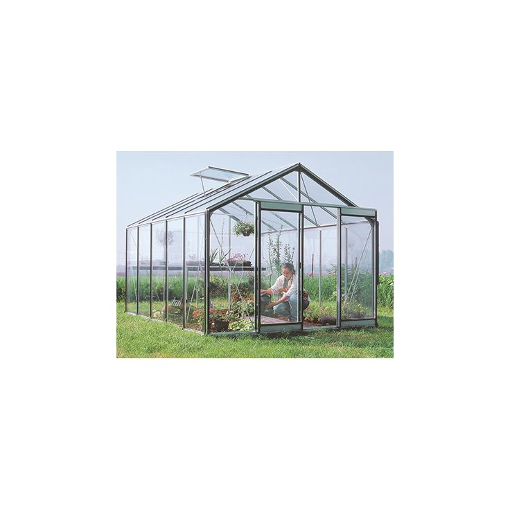 Kasvihuone Prestige 11,4m², 4mm turvalasit, integroitu sokkeli