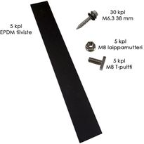 Asennussarja huopa- ja profiilikattokiinnikkeille Kontio Solar Strong